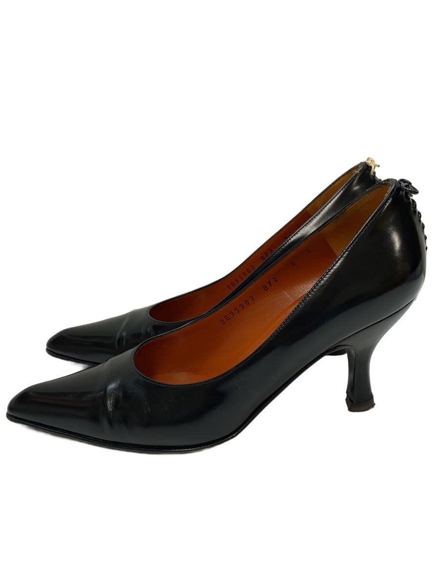 【中古】Salvatore Ferragamo◆Salvatore Ferragamo サルヴァトーレフェラガモ ポインテッドドゥ/バックレースアップ//【シューズ】