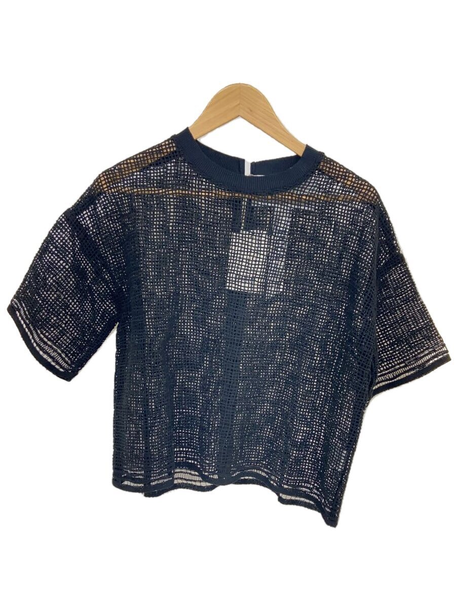 【中古】TICCA◆メッシュシアープルオーバー/カットソー/FREE/黒いこと/無地/TAIS-281【レディースお召しもの】