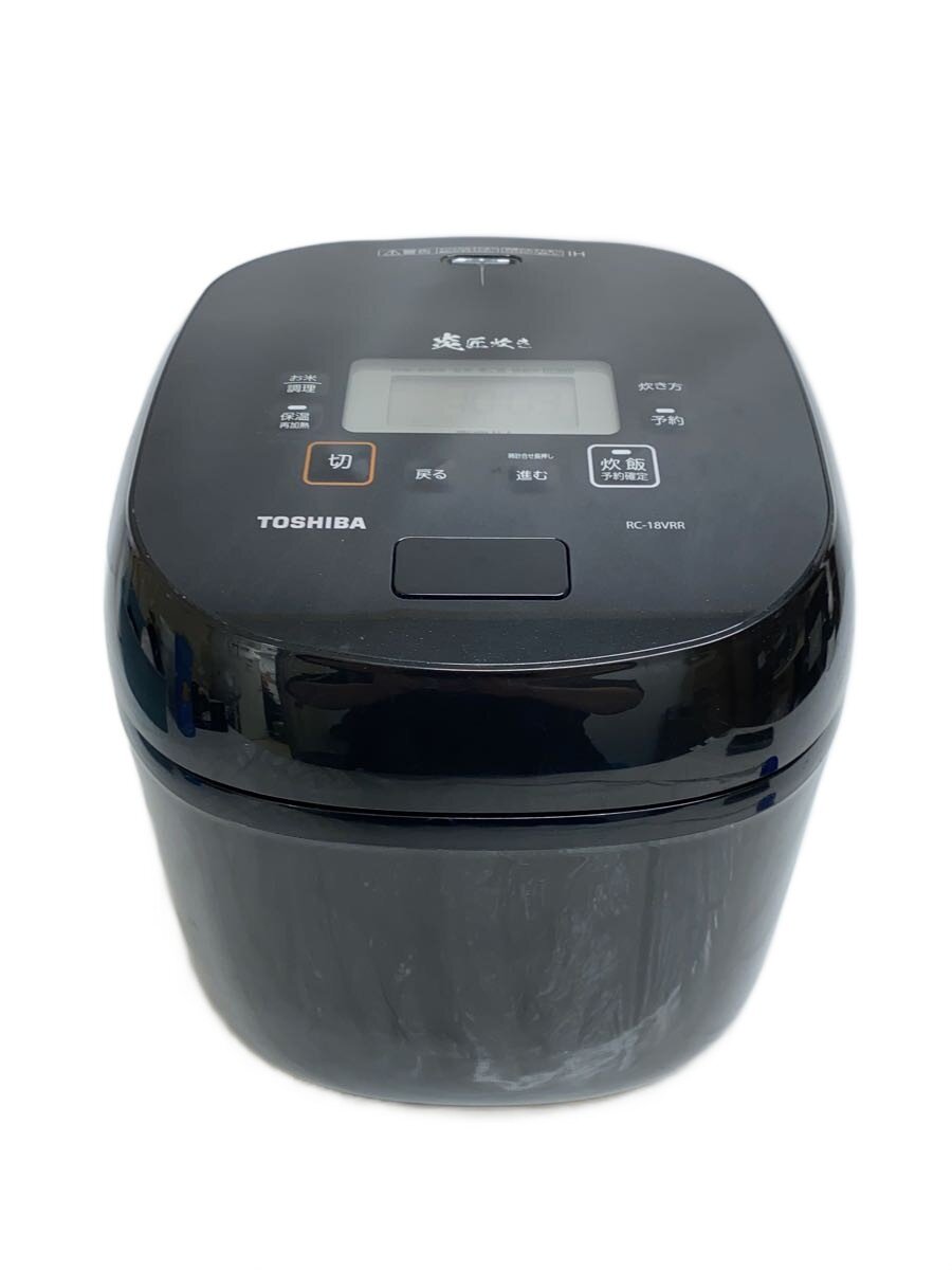 【中古】TOSHIBA◆炊飯器 RC-18VRR(K)【家電・視覚的・オーディオ】