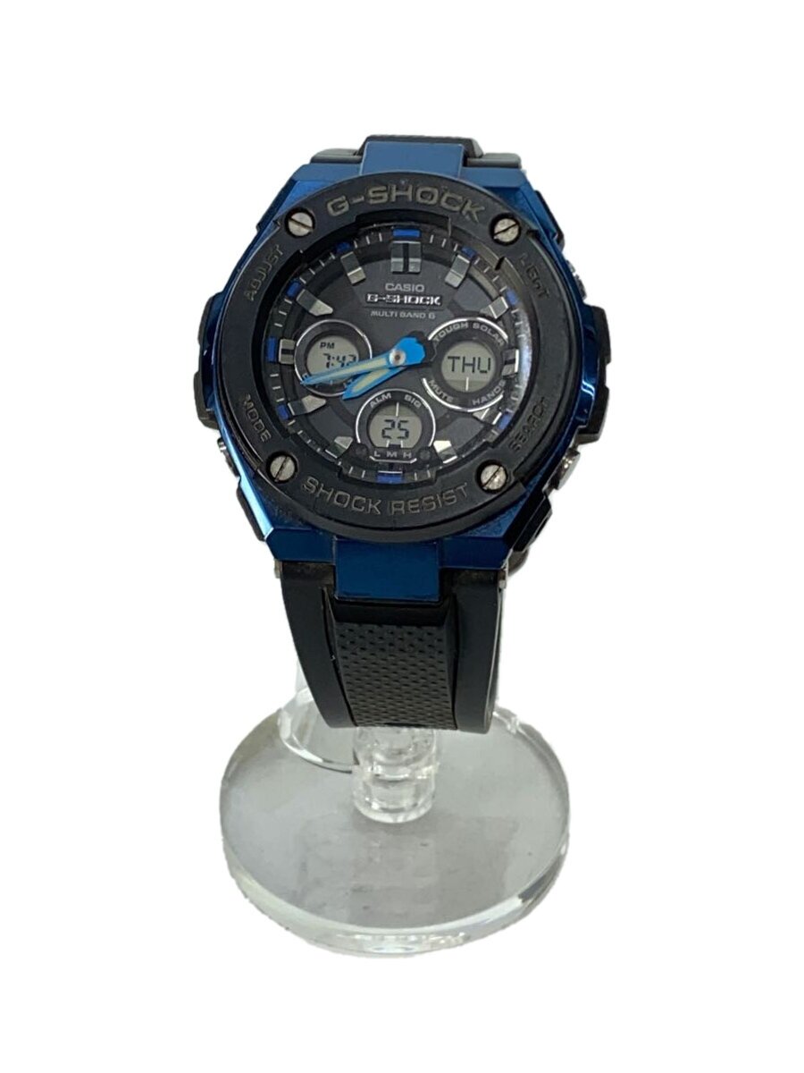【中古】CASIO◆ウオッチ/--/--/BLK/BLK/GST-W300G【服飾雑貨他】