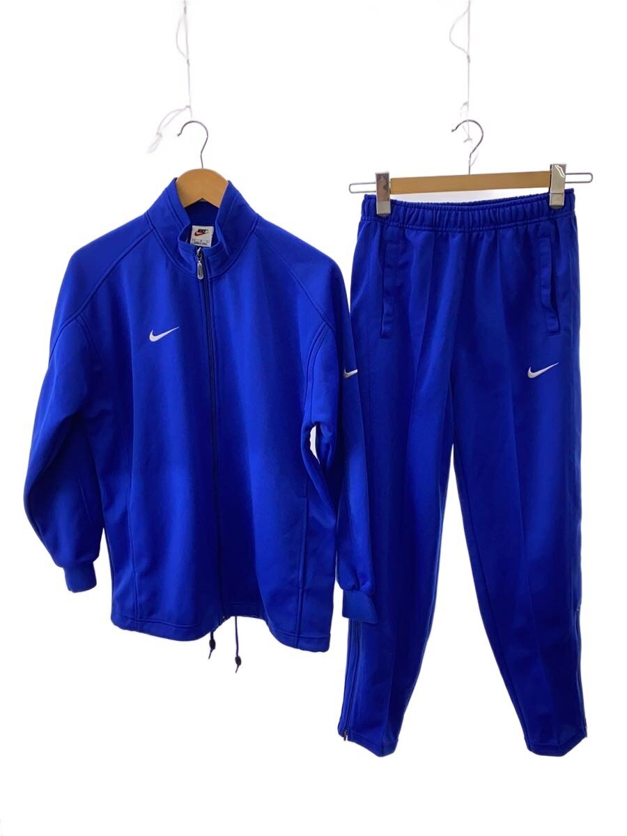 【中古】NIKE◆00s/セットアップ/M/ポリエステル/BLU【メンズウェア】
