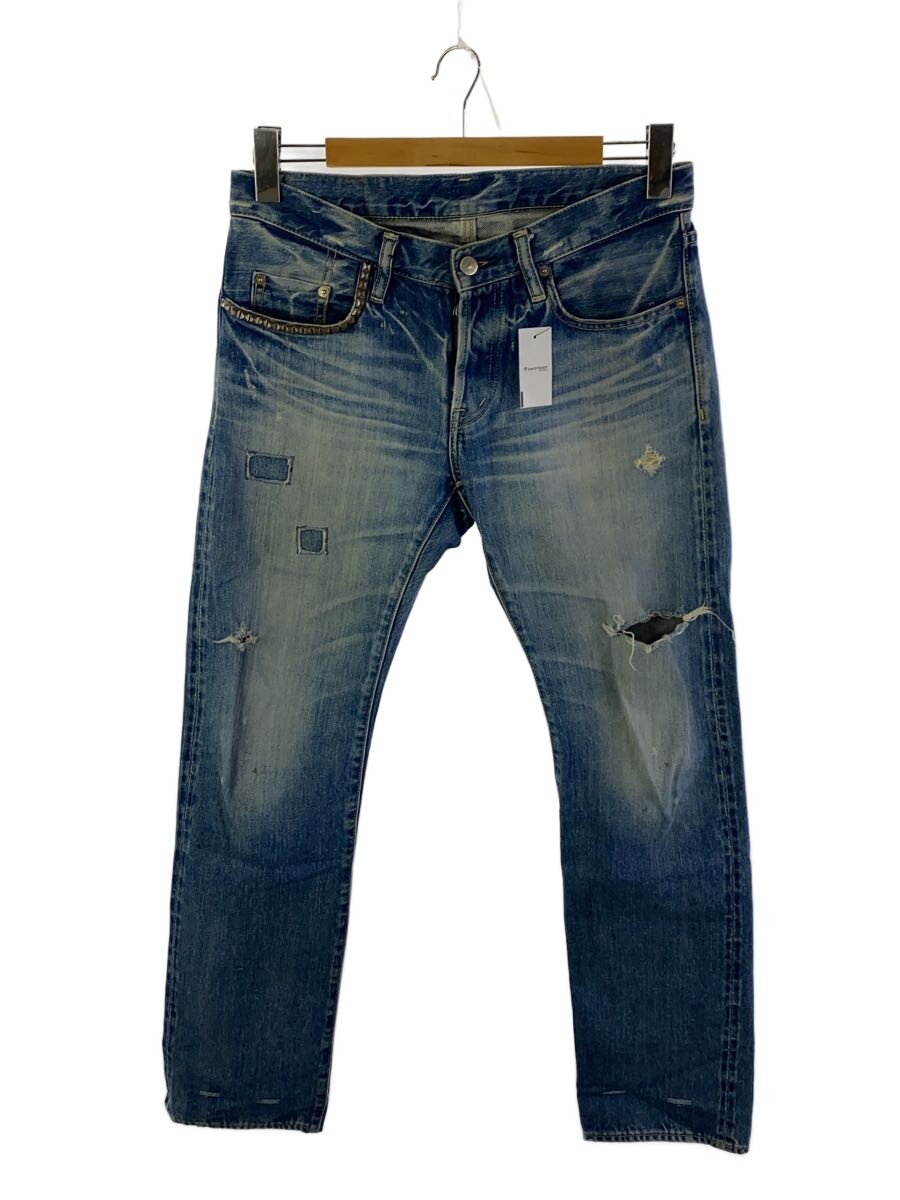 【中古】HYSTERIC GLAMOUR◆引っ切りないズボン下/30/綿織物/BLU/022AP14【メンズウェア】