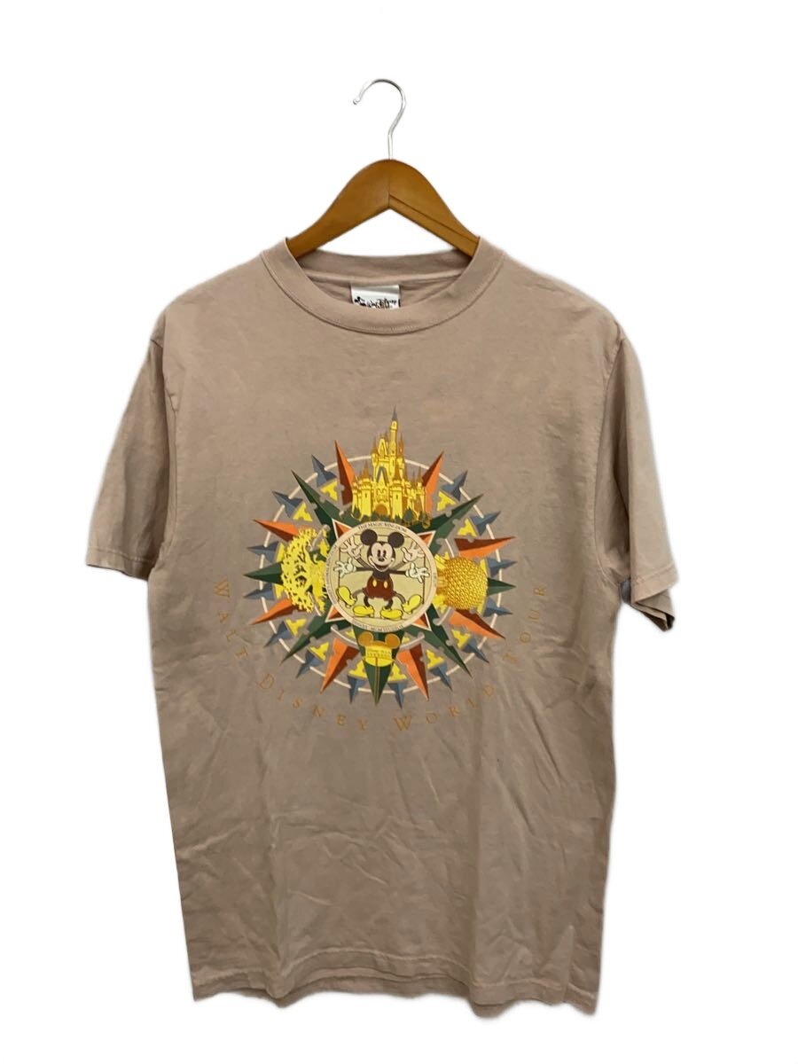 【中古】Disney VINTAGE◆90s/WALT DISNEY WORLD TOUR/USA製/プルオーバー/M/綿織物/BEG【メンズウェア】