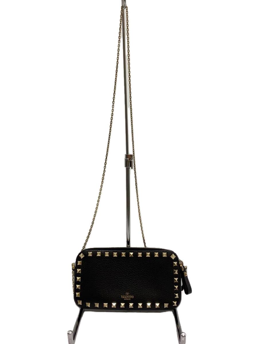 【中古】VALENTINO GARAVANI◆ショルダーバッグ/レザー/BLK【バッグ】｜2ｎｄ STREET 店