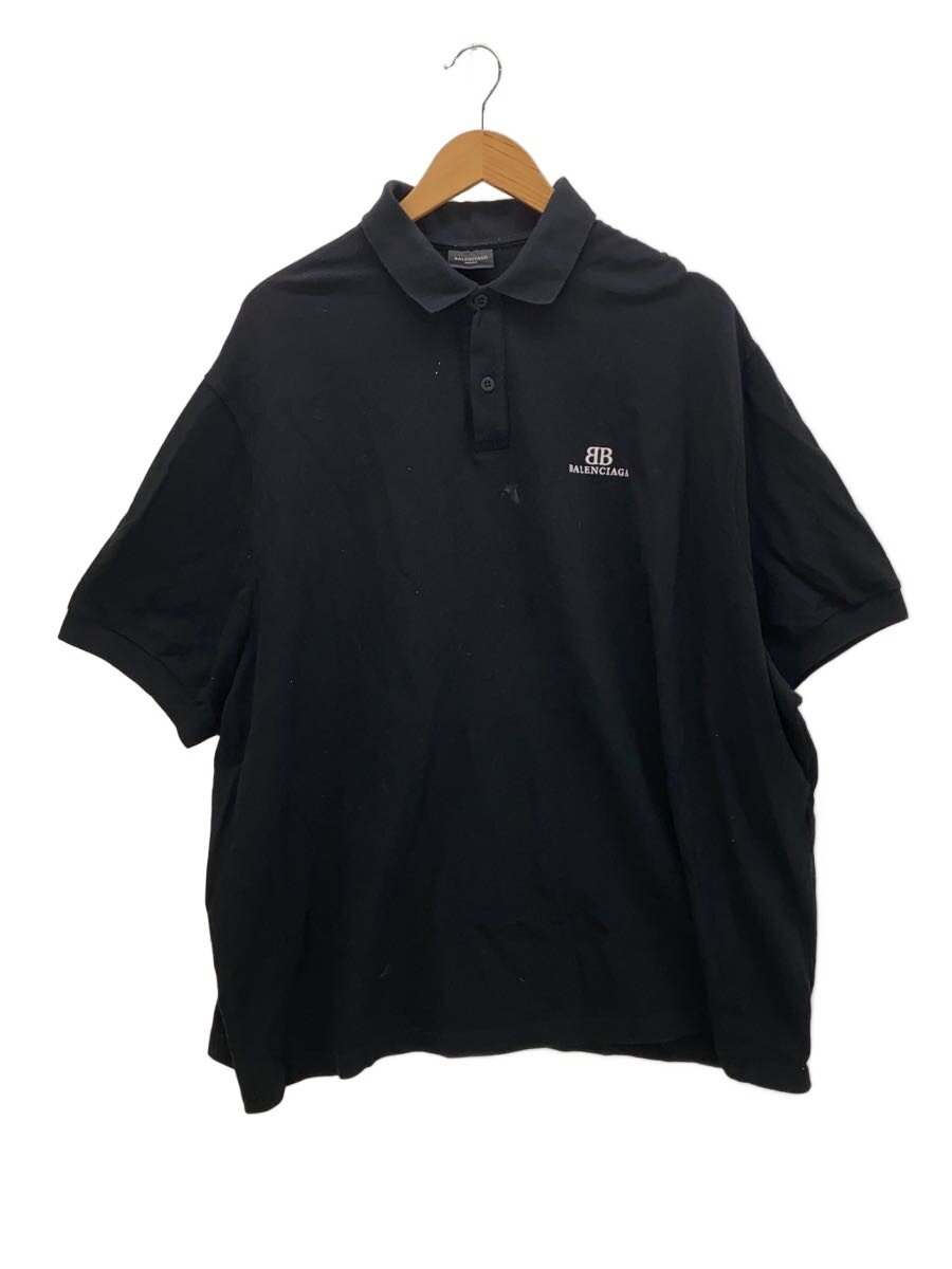 【中古】BALENCIAGA◆ポロシャツ/L/コットン/BLK/無地【メンズウェア】|2nd STREET 店