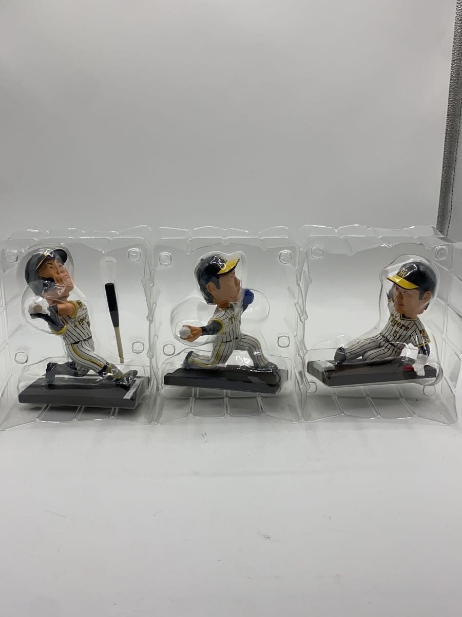 コリンシアン社製阪神タイガースフィギュア27個セット（緑台座14金台座13）中古 コリンシアン社製阪神タイガースフィギュア27個セット（緑台座14金台座