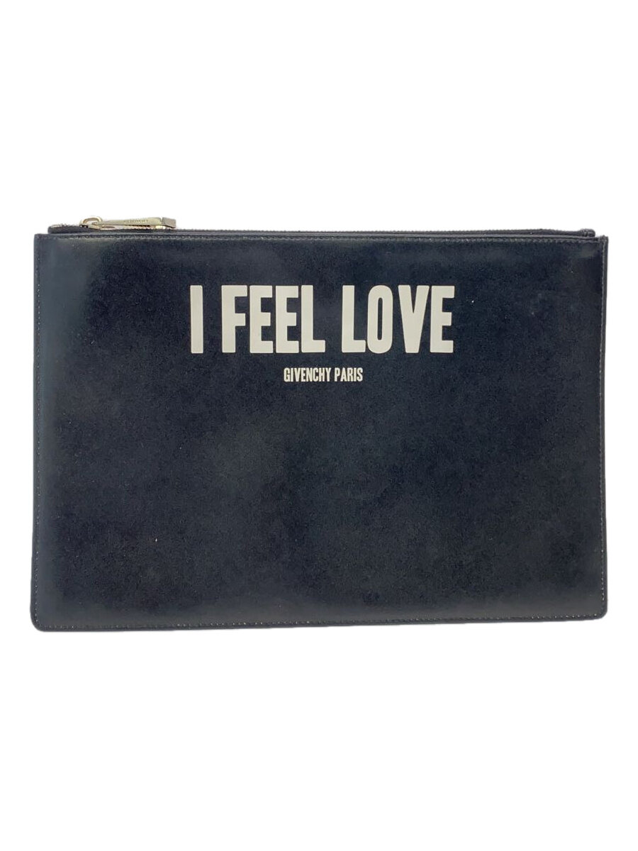 【中古】GIVENCHY◆クラッチペダル御徒面子/IFEELLOVEロゴタイプ/--/BLK【御徒面子】