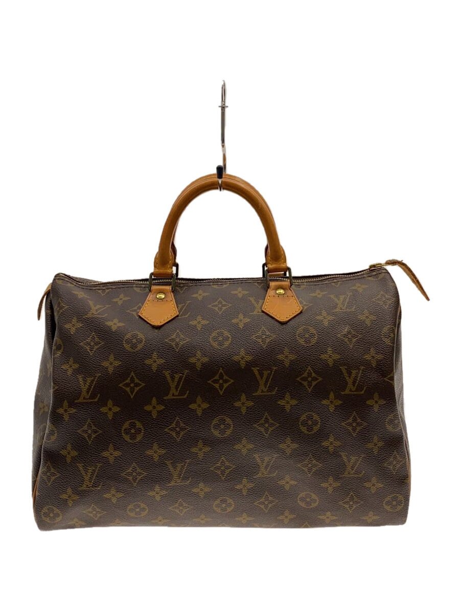 【中古】LOUIS VUITTON◆2)スピーディ35_モノグラム・帆布/PVC/BRW【御徒面子】