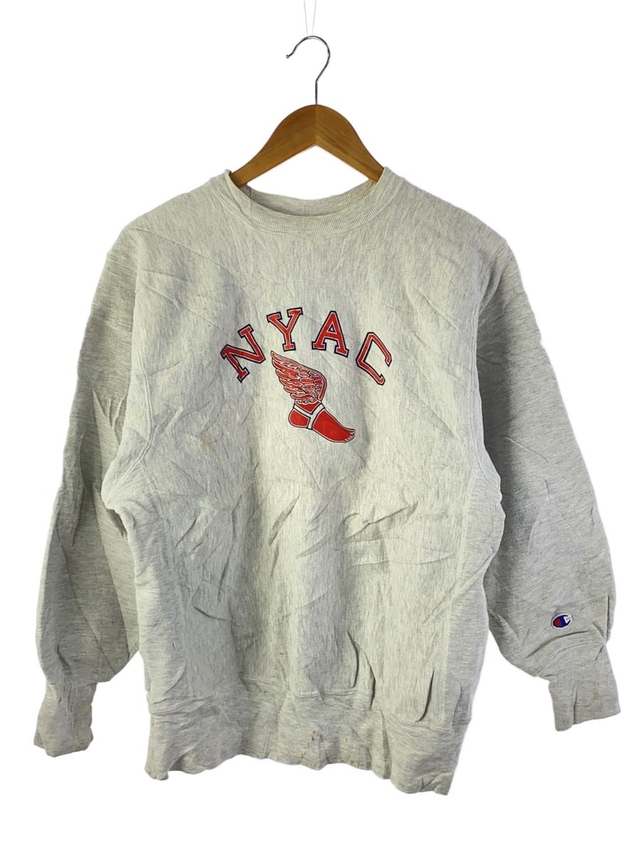 【中古】Champion◆90s/ウイングフット/スウェット/L/コットン/GRY/プリント【メンズウェア】｜2ｎｄ STREET 店
