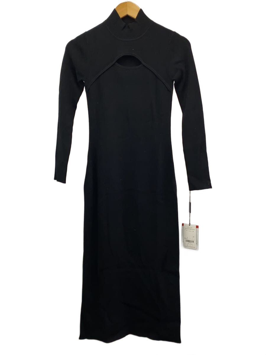 【中古】DOUBLE STANDARD CLOTHING◆ESSENTIAL/長袖衣装/38/人絹/BLK/2501-191-223【レディース御召しもの】