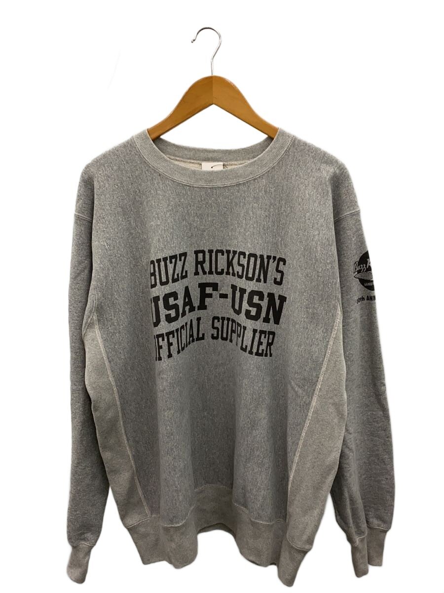 【中古】Buzz Rickson’s◆汗水/XL/綿織物/GRY【メンズウェア】