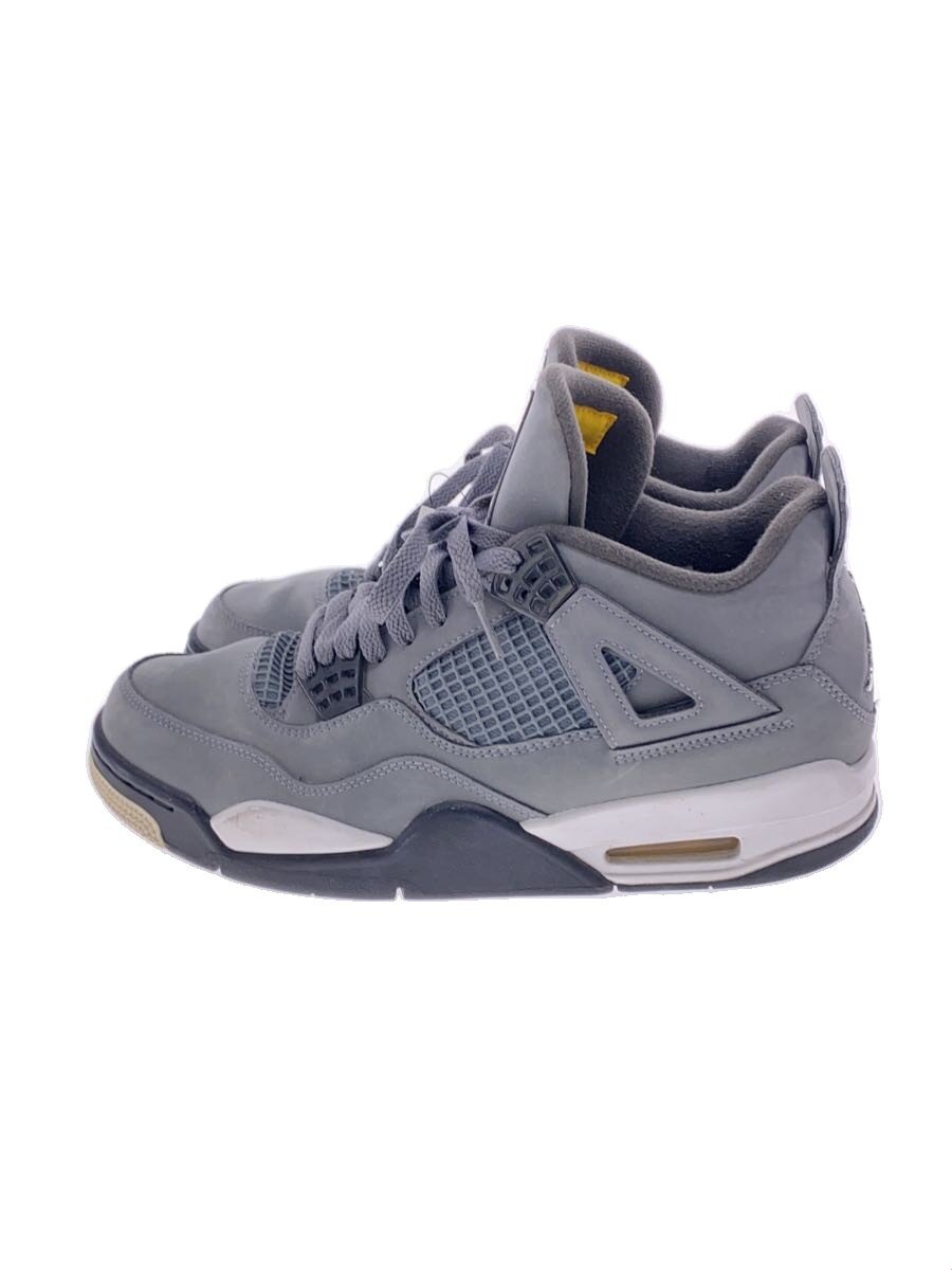 【中古】NIKE◆AIR JORDAN 4 RETRO/エアジョーダンレトロ/薄墨色/308497-007/27.5糎/GRY【シューズ】