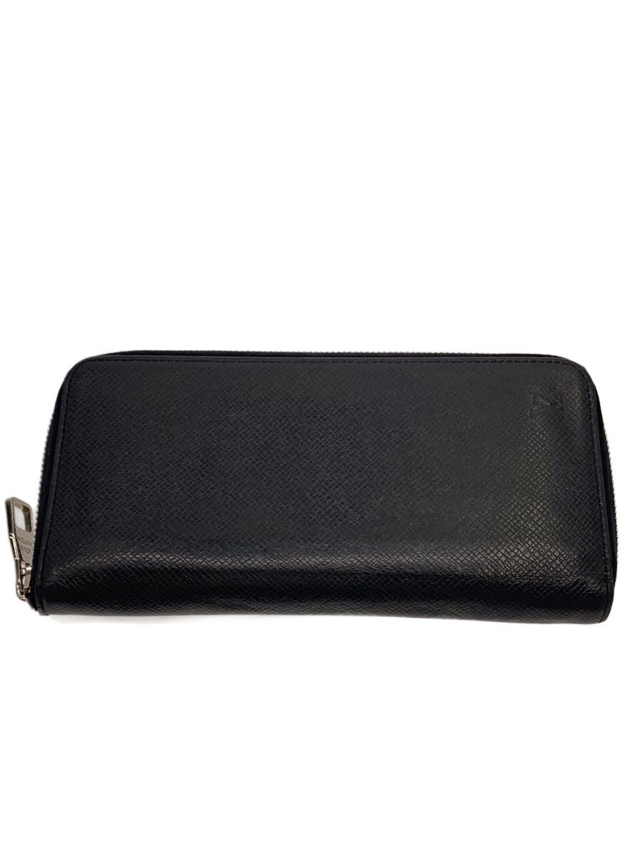 【中古】LOUIS VUITTON◆ジッピー・ウォレット・ヴェルティカル_五分五分ガ/牛皮/BLK/メンズ/M30503【服飾雑貨他】