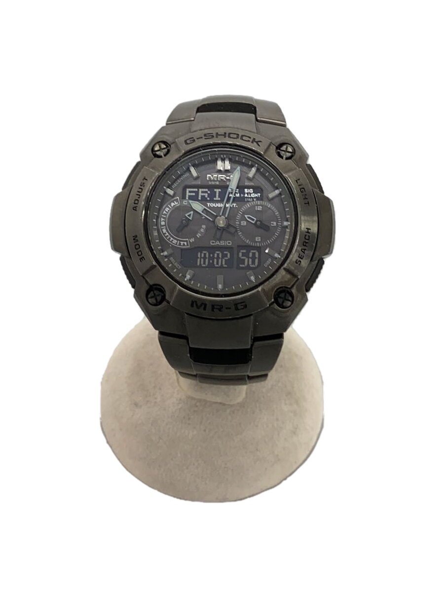 【中古】CASIO◆ソーラーウオッチ・G-SHOCK/デジアナ/BLK/BLK【服飾雑貨他】
