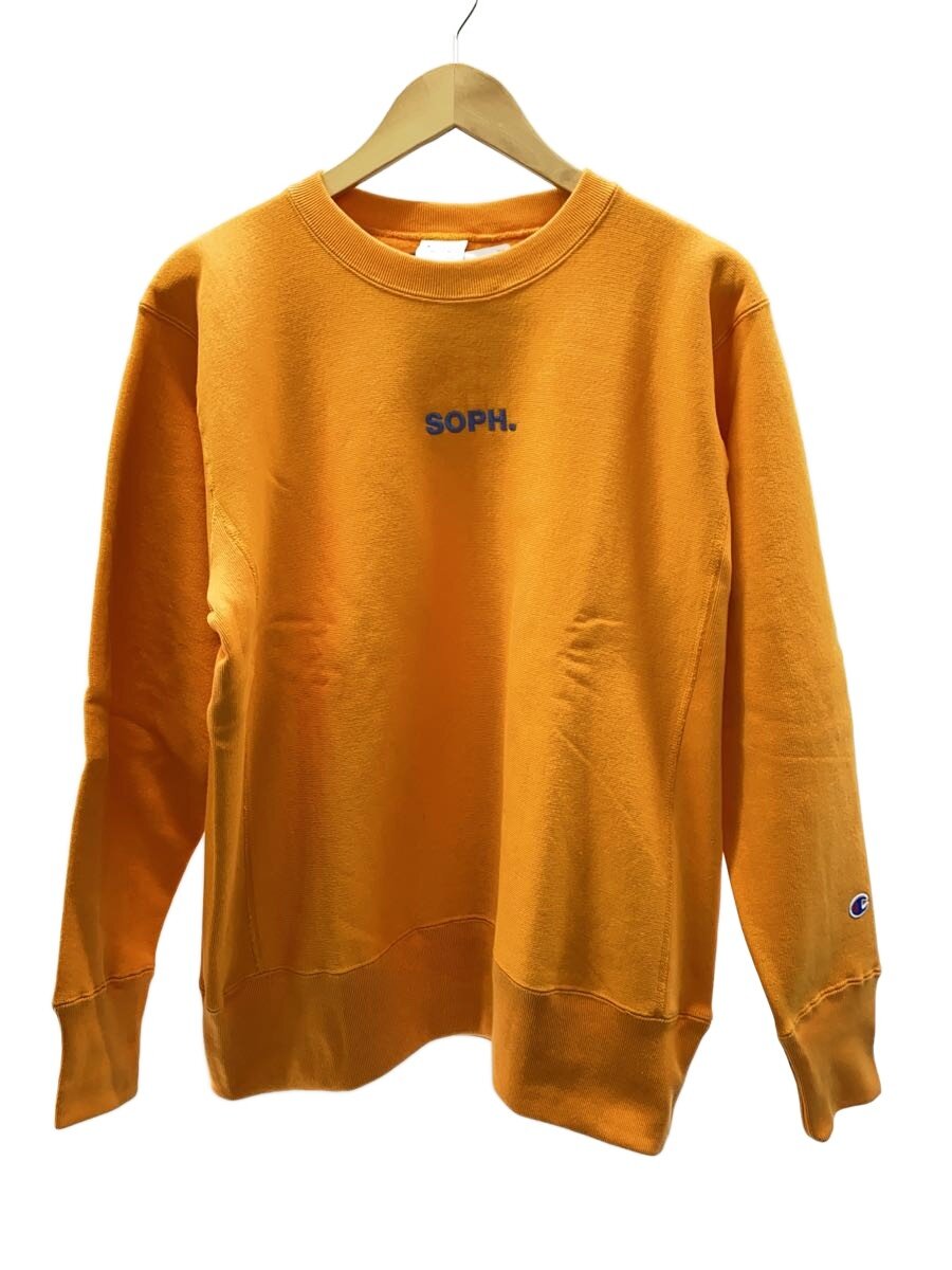 【中古】SOPHNET.◆共同研究/Reverse Weave Crewneck Sweat/汗水/M/綿織物/ORN/C8-A015【メンズウェア】