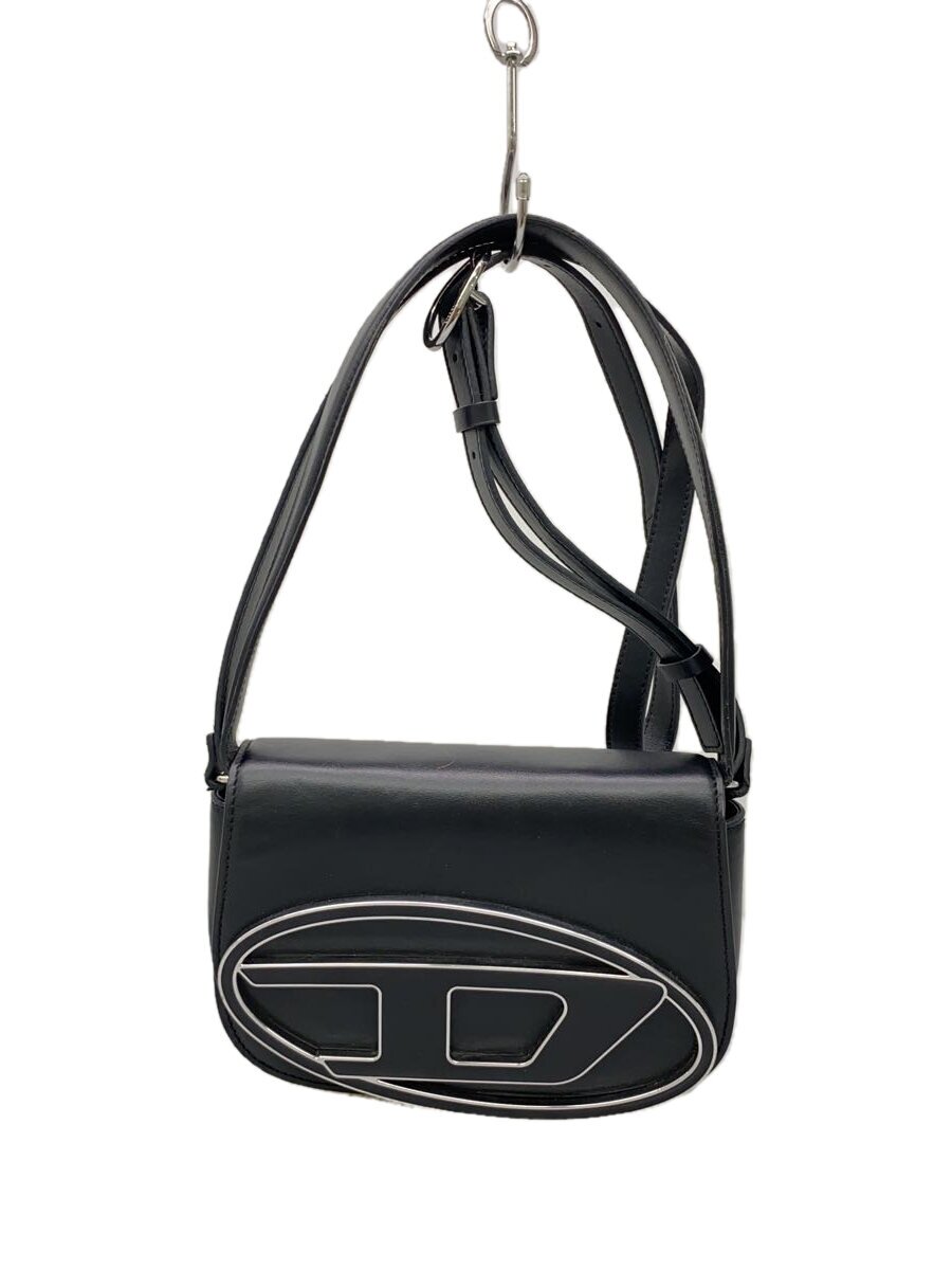 【中古】DIESEL◆ショルダーバッグ/なめし革/BLK/無地/x08396【御徒面子】