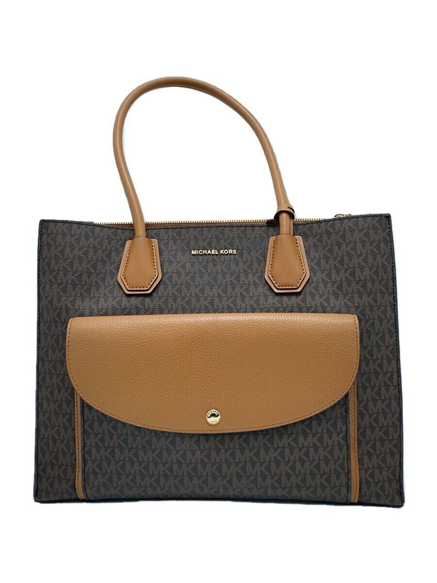 【中古】MICHAEL KORS◆トートバッグ/--/BRW/AV-1906【御徒面子】