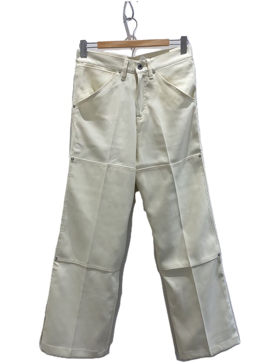【中古】DAIRIKU◆ダブルニーペインターボトム/S/ポリエステル/WHT/23aw-p-11【メンズウェア】