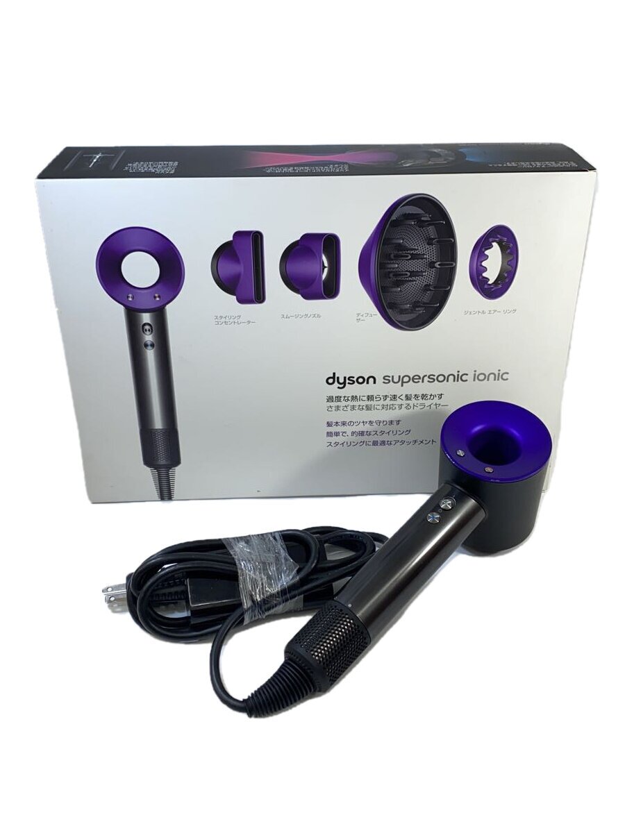 【中古】dyson◆Dyson Supersonic Ionic HD03 ULF BBNP [ブラック/パープル]/2019年製//【家電・ビジュアル・オーディオ】