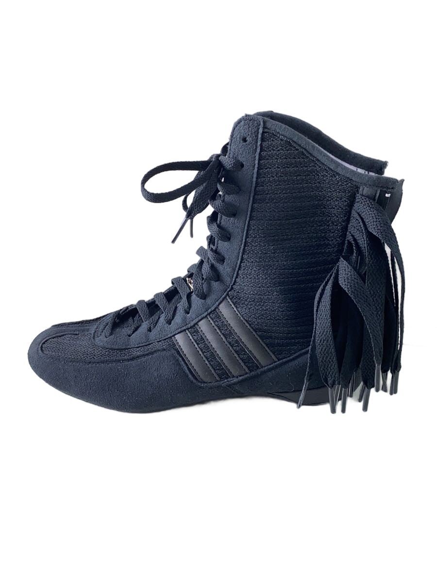 【中古】adidas by STELLAMcCARTNEY◆ASMC RASANT V3/ハイカットスニーカー/24.5糎/BLK/軍司令部4908【シューズ】