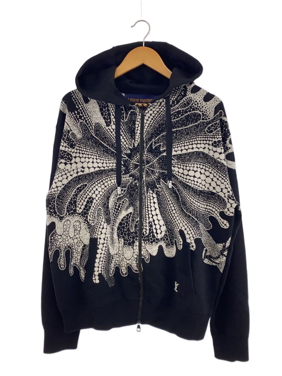【中古】LOUIS VUITTON◆23SS/草間彌生/パーカー/M/羊毛/黒いこと/RM231H X14 hon36w【メンズウェア】