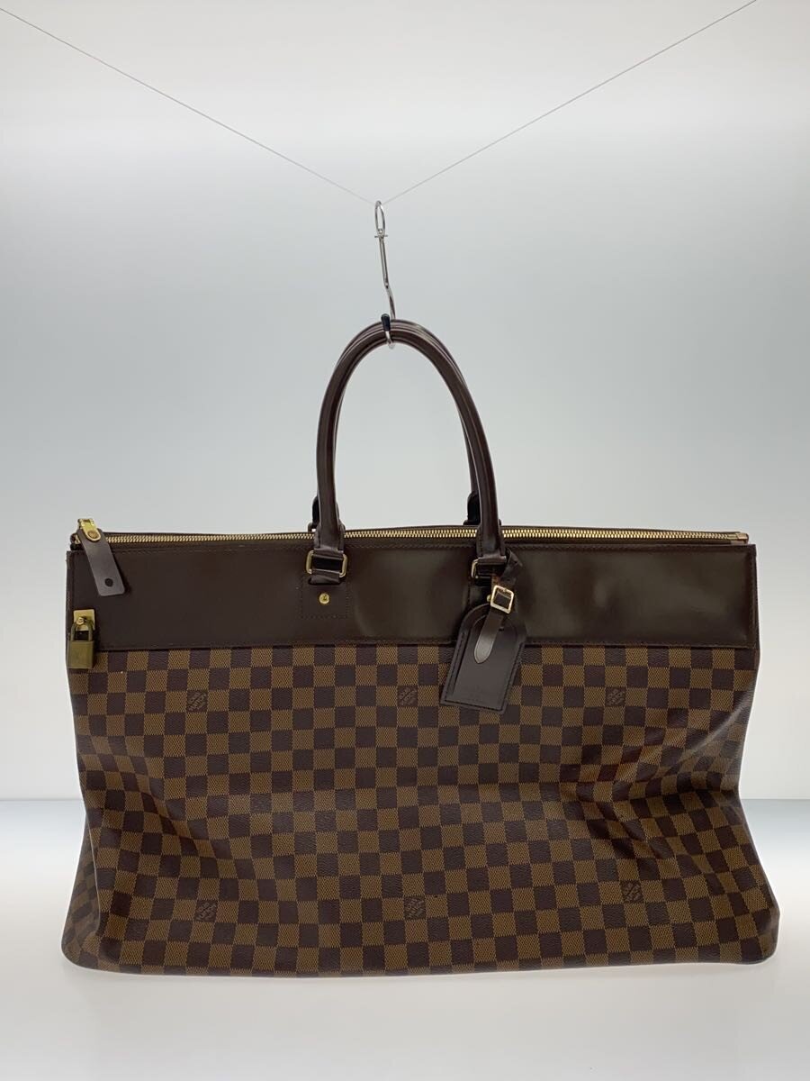 【中古】LOUIS VUITTON◆グリニッジGM_ダミエ・エベヌ/PVC/BRW【御徒面子】