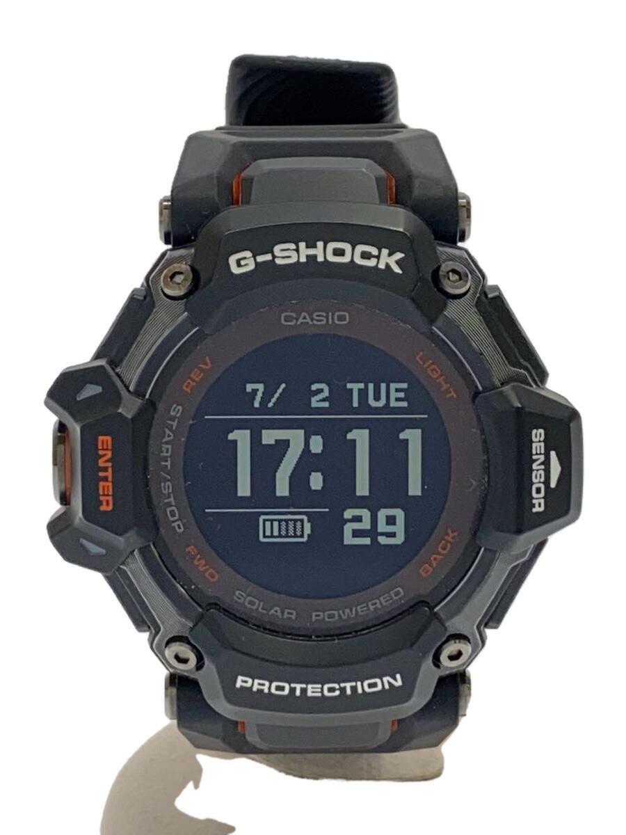 【中古】CASIO◆ソーラーウオッチ_G-SHOCK/デジタル/天然ゴム/BLK/BLK【服飾雑貨他】
