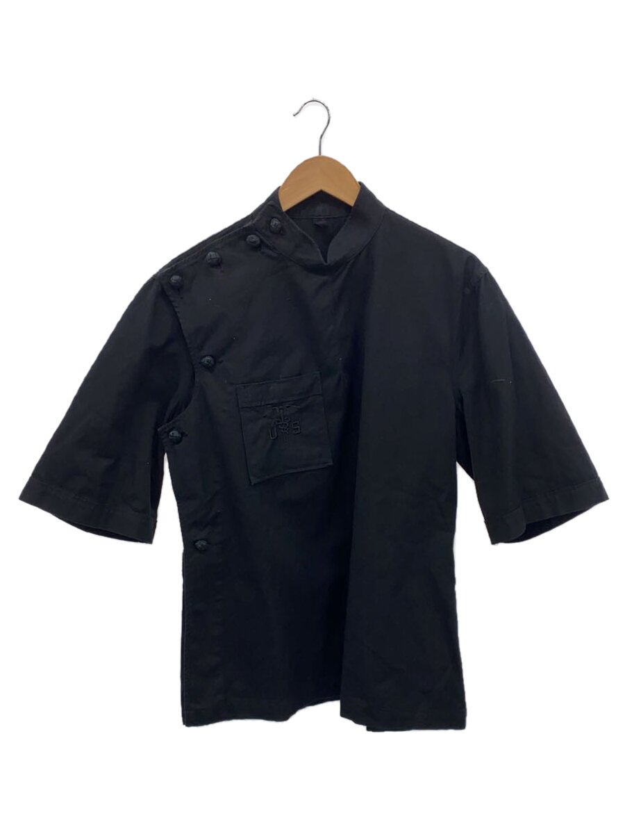 【中古】US.ARMY◆半袖プルオーバー/--/綿織物/BLK/無地【メンズウェア】
