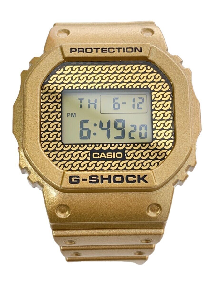 【中古】CASIO◆石英ウオッチ_G-SHOCK/デジタル/--/GLD【服飾雑貨他】