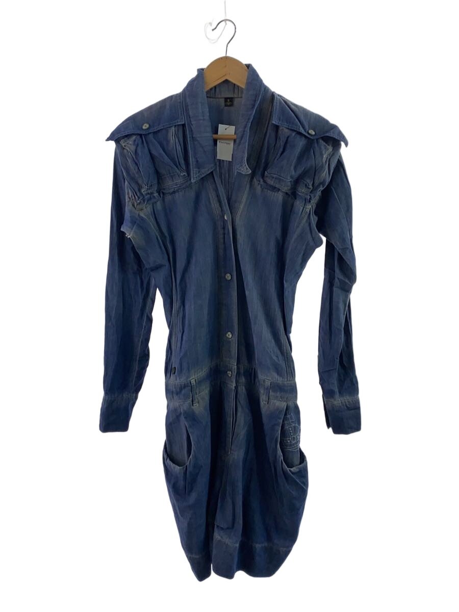 【中古】Vivienne Westwood◆オールインワン/M/綿織物/IDG/無地/14-03-622001/Anglomania【レディース御召しもの】