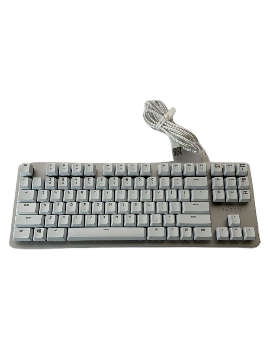 【中古】Razer◆キーボードBlackWidow Lite MercuryEdition オレンジ軸 [MercuryWhite]【パソコン】
