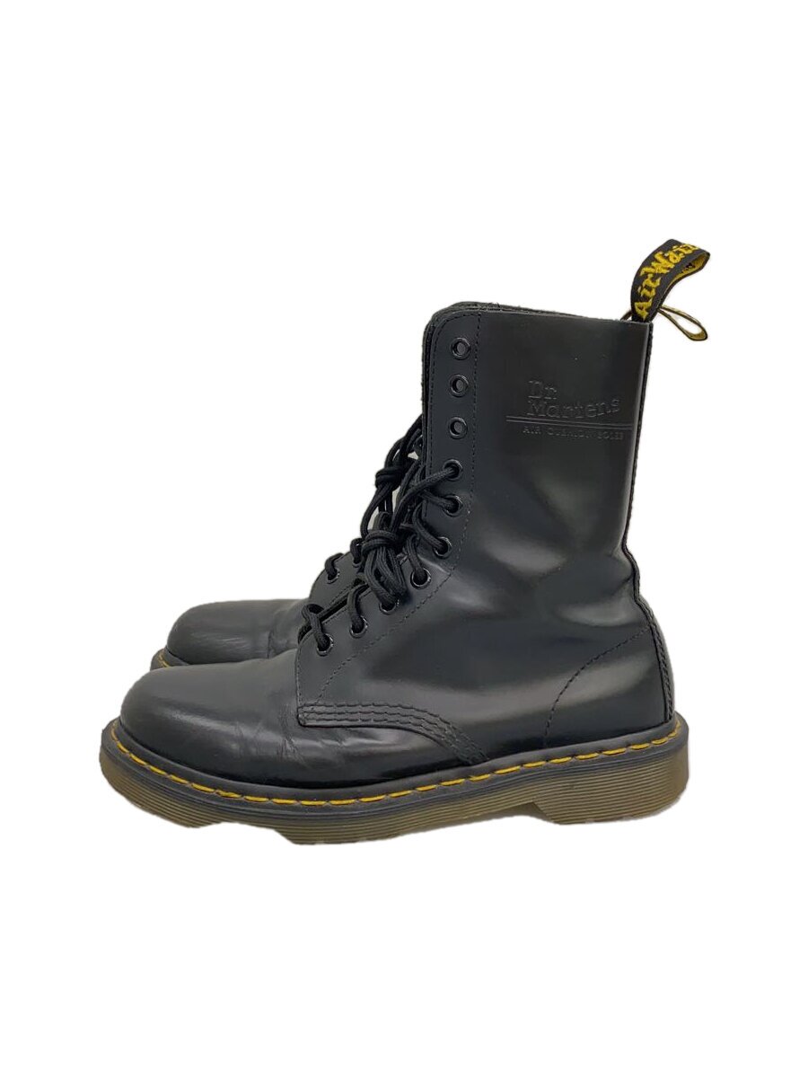 【中古】Dr.Martens◆ブーツ/UK6/BLK/なめし革/1490【シューズ】