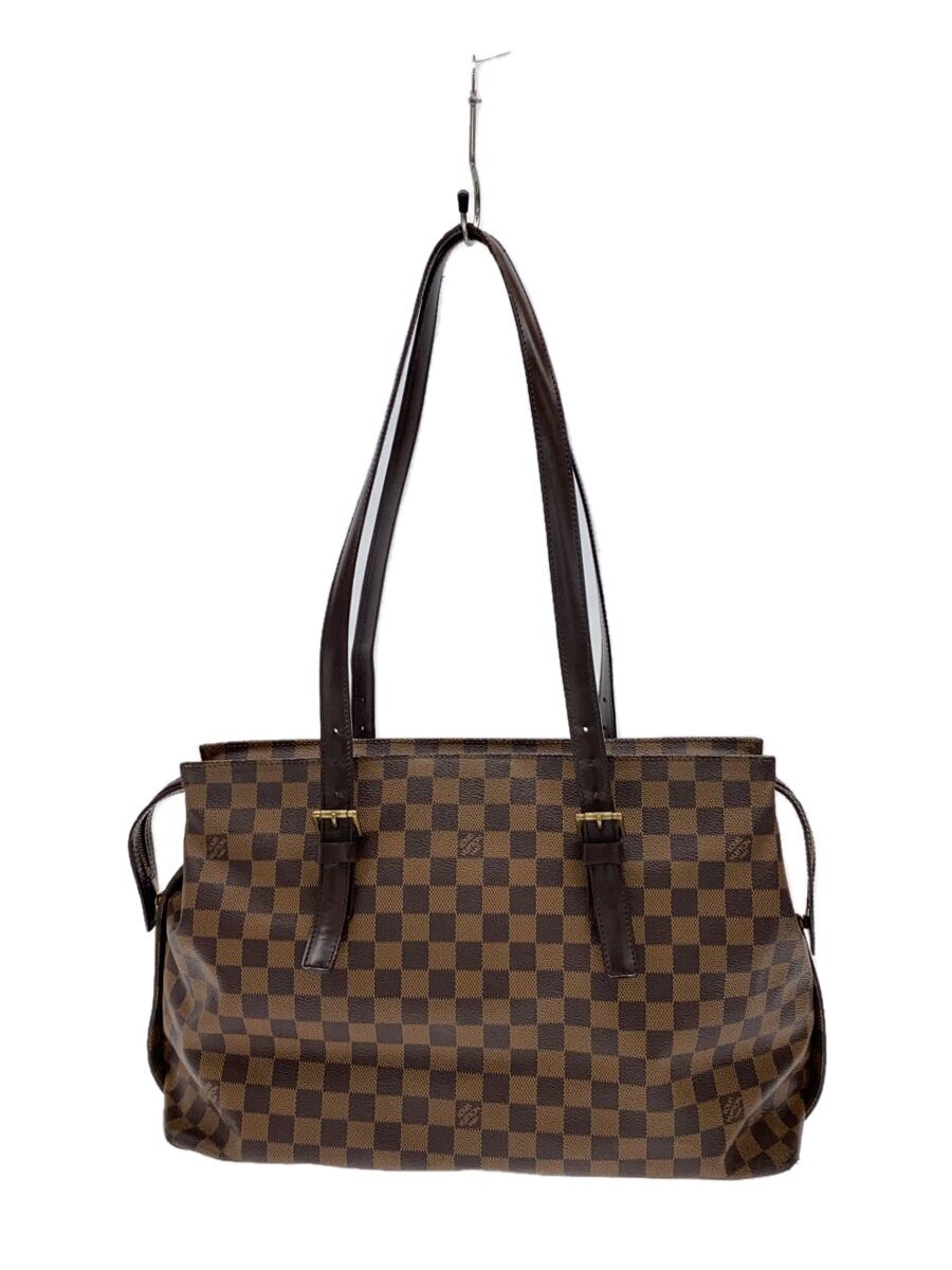 【中古】LOUIS VUITTON◆チェルシー_ダミエ・エベヌ_BRW/PVC/BRW【バッグ】｜2ｎｄ STREET 店 32,604円