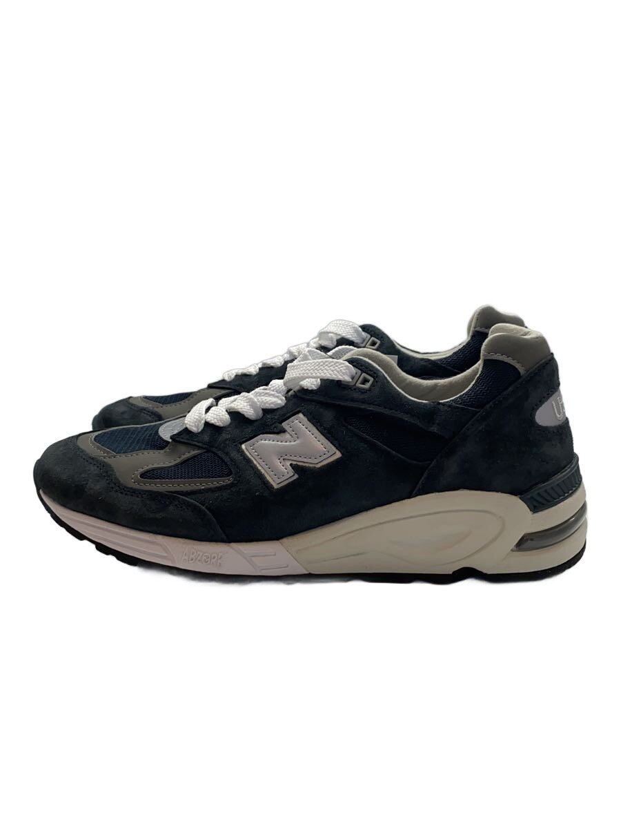 【中古】NEW BALANCE◆M990/米国海軍/27珊/NVY【シューズ】