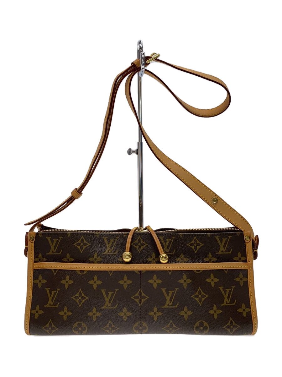 【中古】LOUIS VUITTON◆ポパンクール・ロン_モノグラム・帆布_BRW/PVC/BRW/ルイヴィトン【御徒面子】