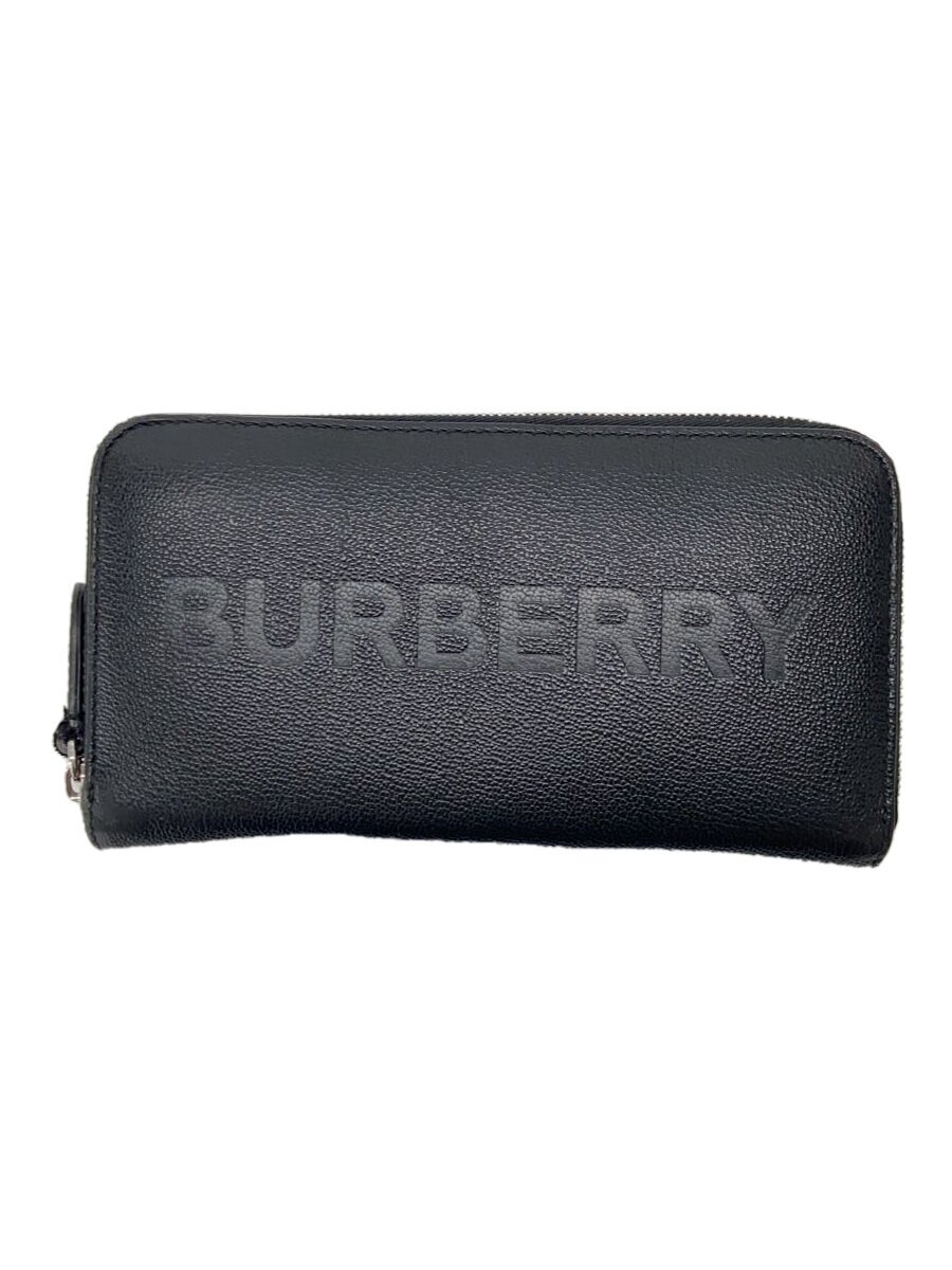 【中古】BURBERRY◆長財布/レザー/BLK/無地/メンズ【服飾雑貨他】｜2ｎｄ STREET 店