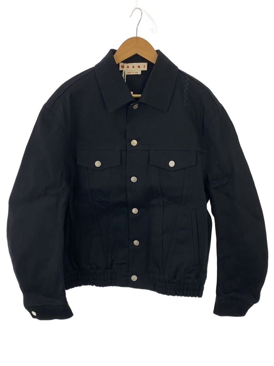 【中古】MARNI◆Gジャン/46/綿織物/BLK/JUJU0049S0【メンズウェア】