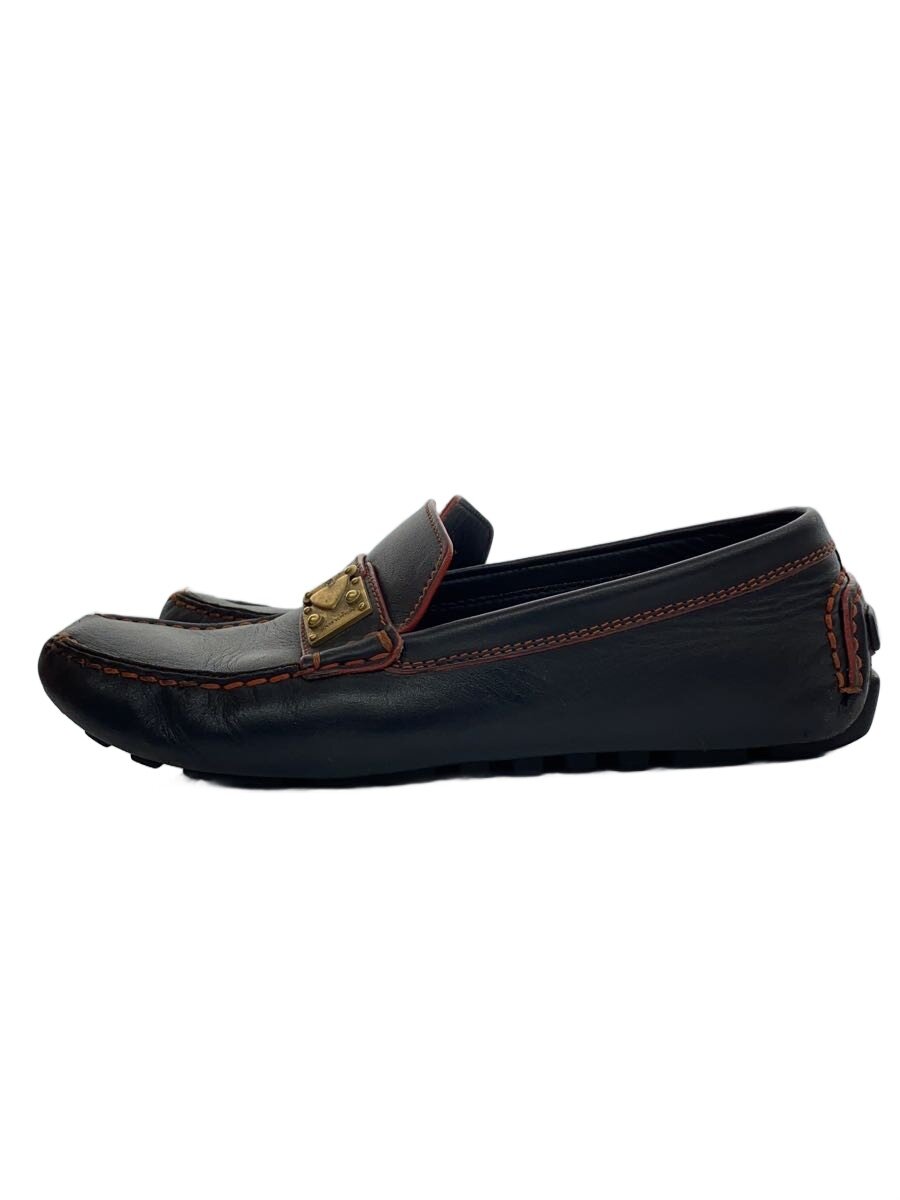 【中古】LOUIS VUITTON◆置き目毛皮/37/BRW/なめし革/TD1014【シューズ】