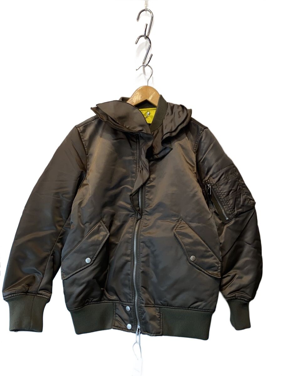 【中古】DIESEL◆ミリタリー上衣/--/ナイロン/KHK【レディース御召しもの】