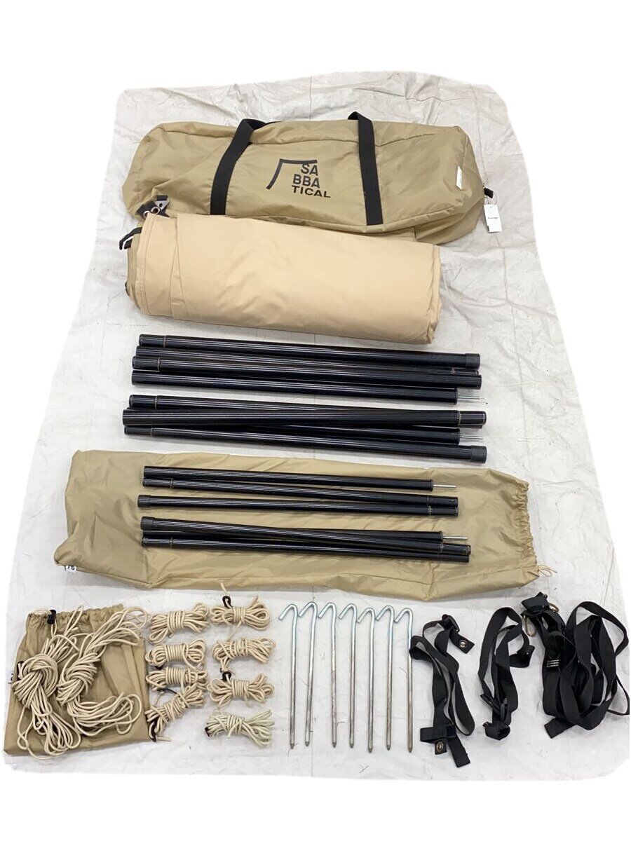 【中古】SABBATICAL◆マリポサL TC/スクエア型タープ/6人向け/ベージュ/サバティカル/MARIPOSA//【スポーツ】|2nd STREET 店