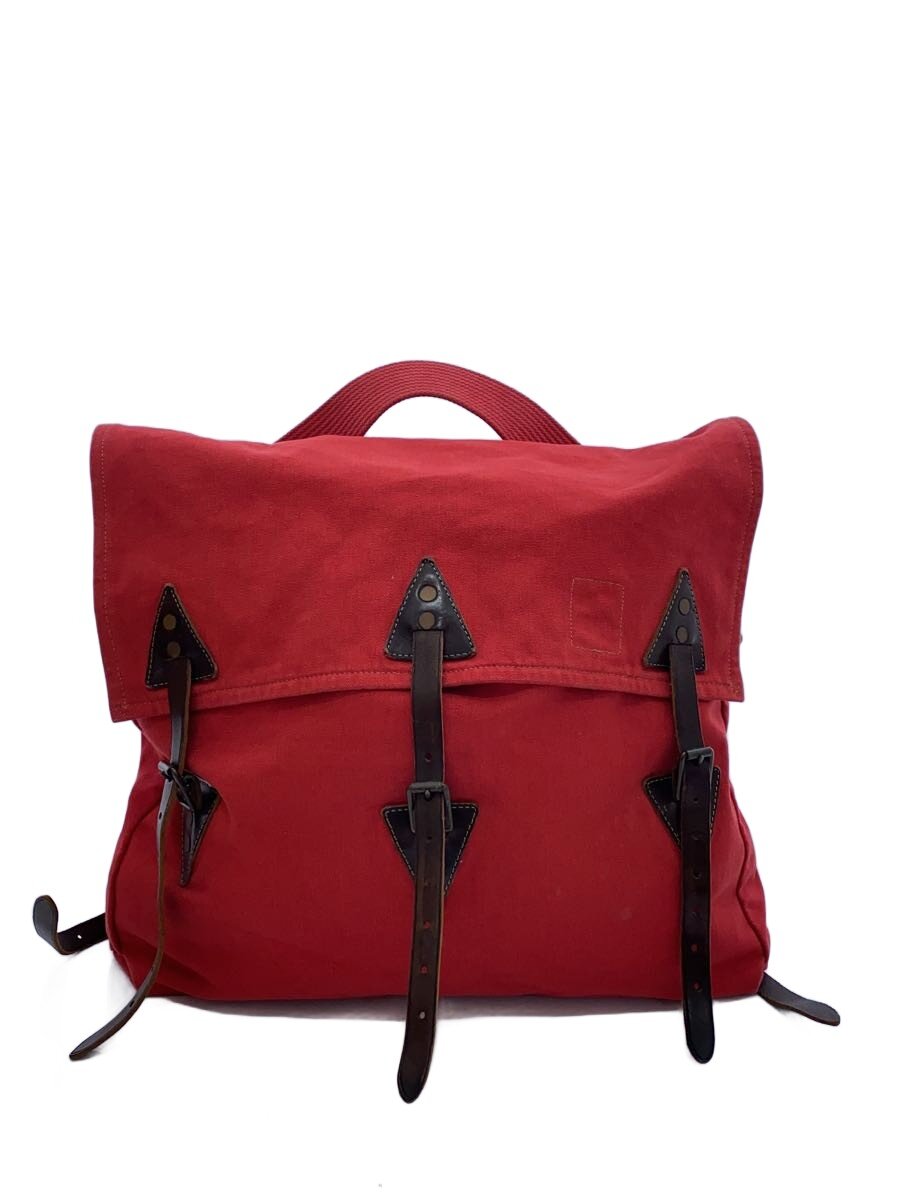 【中古】RRL◆CANVAS FALCON BACKPACK/リュック/バックパック/コットン/レッド【バッグ】|2nd STREET 店