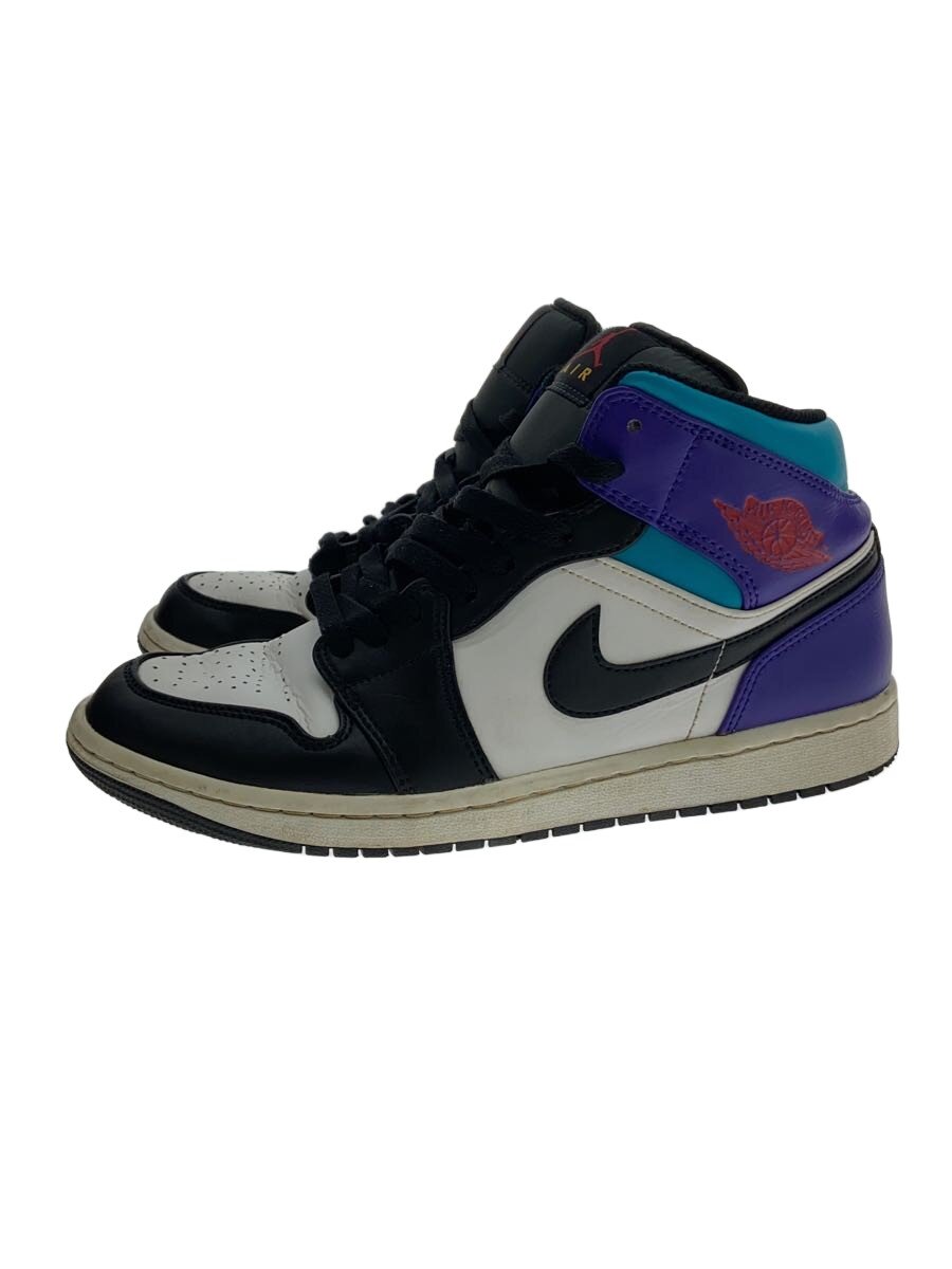 【中古】NIKE◆AIR JORDAN 1 MID/26.5糎/BLK【シューズ】