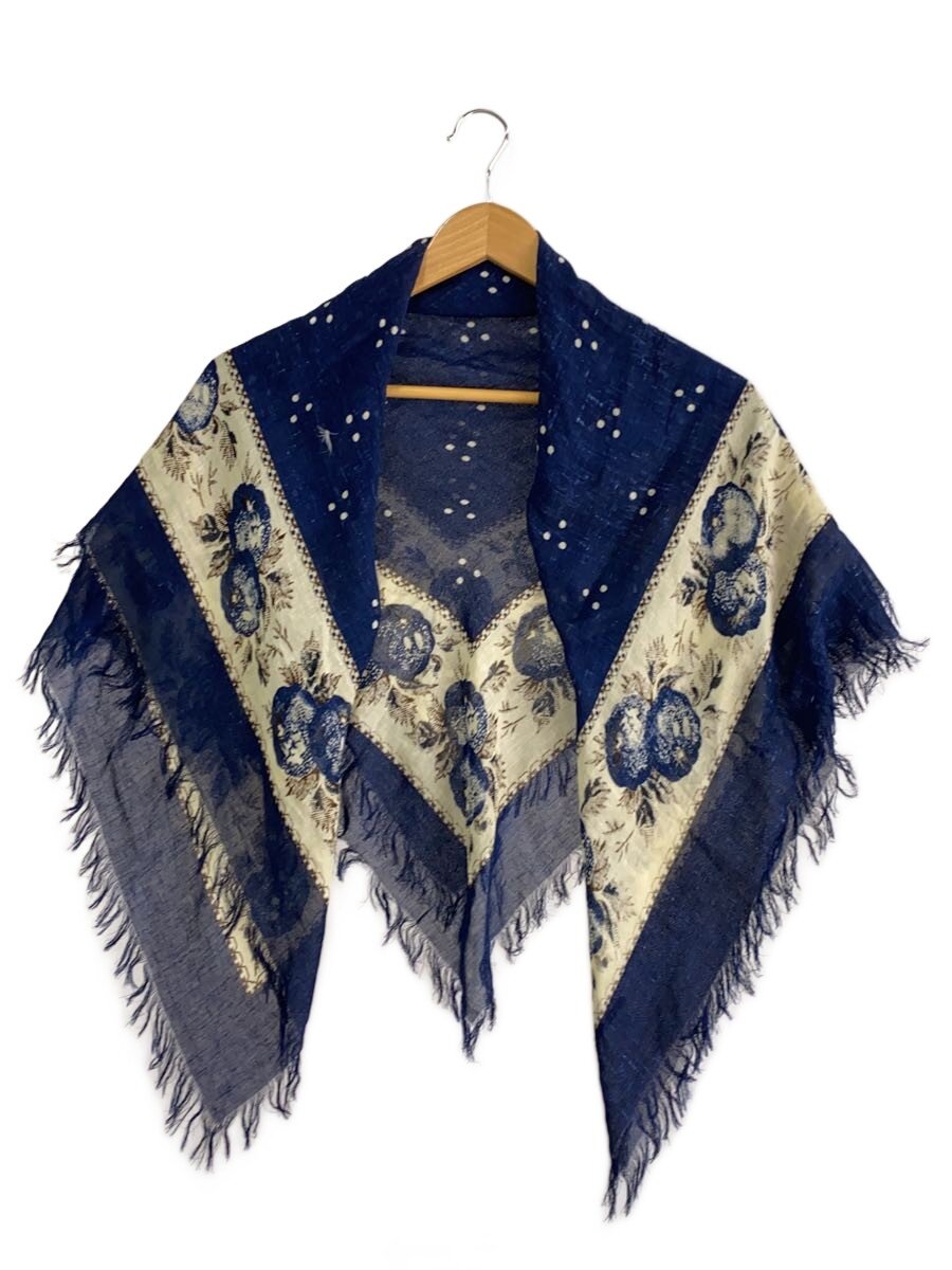 【中古】KAPITAL◆Scarves Bandana BIG Fringe stole/袈裟/--/NVY/総柄/メンズ//【服飾雑貨他】