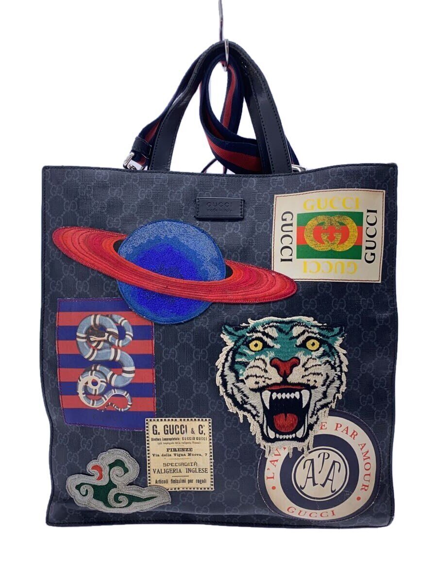 【中古】GUCCI◆トートバッグ_GGスプリーム/--/BLK【バッグ】|2nd STREET 店