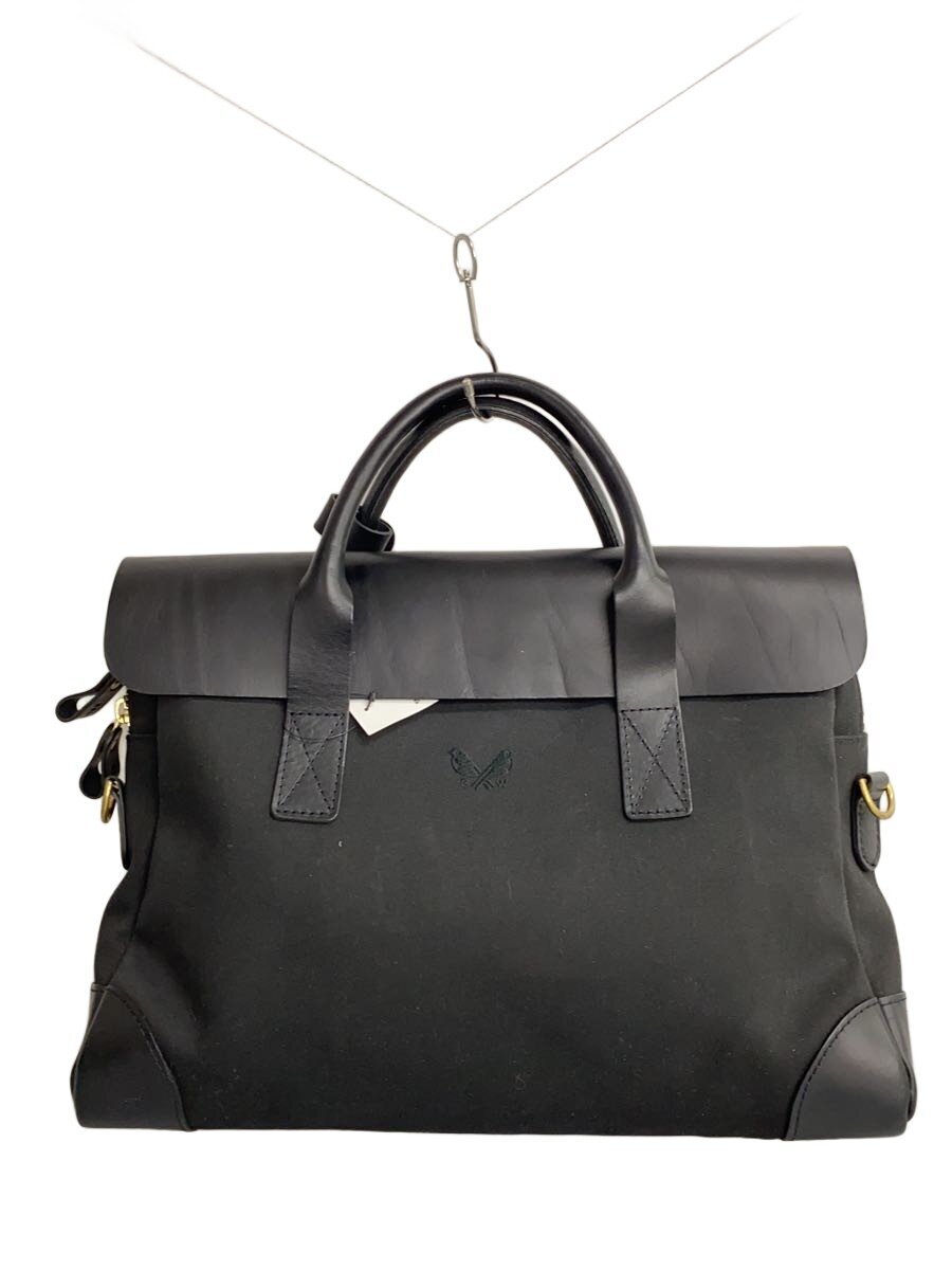 【中古】BENNET WINCH/ブリーフ入れもの/帆布/BLK/無地/HANDMADE IN ENGLAND【御徒面子】