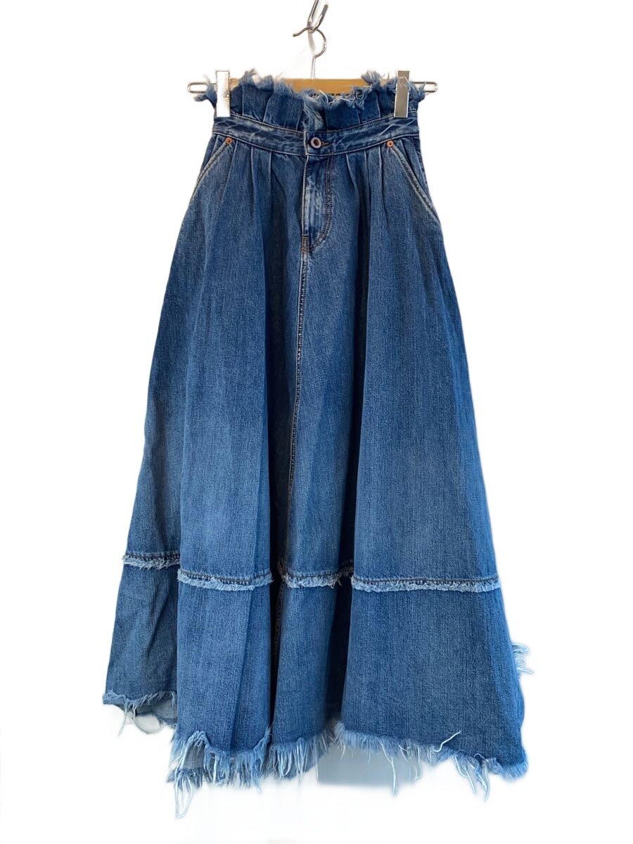 【中古】DIESEL◆スコート/24/ジーンズ/IDG【レディース御召しもの】