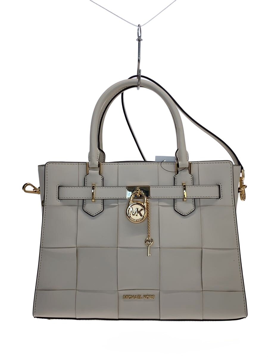 【中古】MICHAEL KORS◆トートバッグ/なめし革/BEG/35S4GHMS2Y【御徒面子】