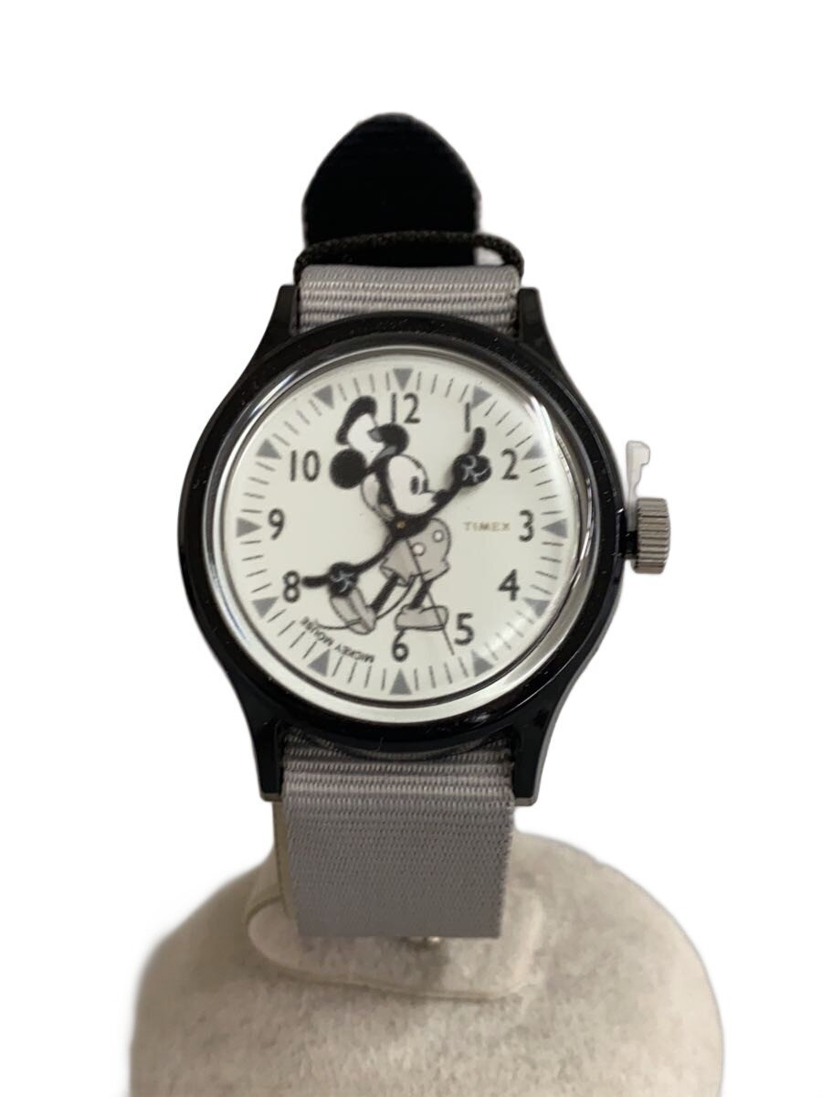 【中古】TIMEX◆石英ウオッチ/アナログ/--/WHT【服飾雑貨他】