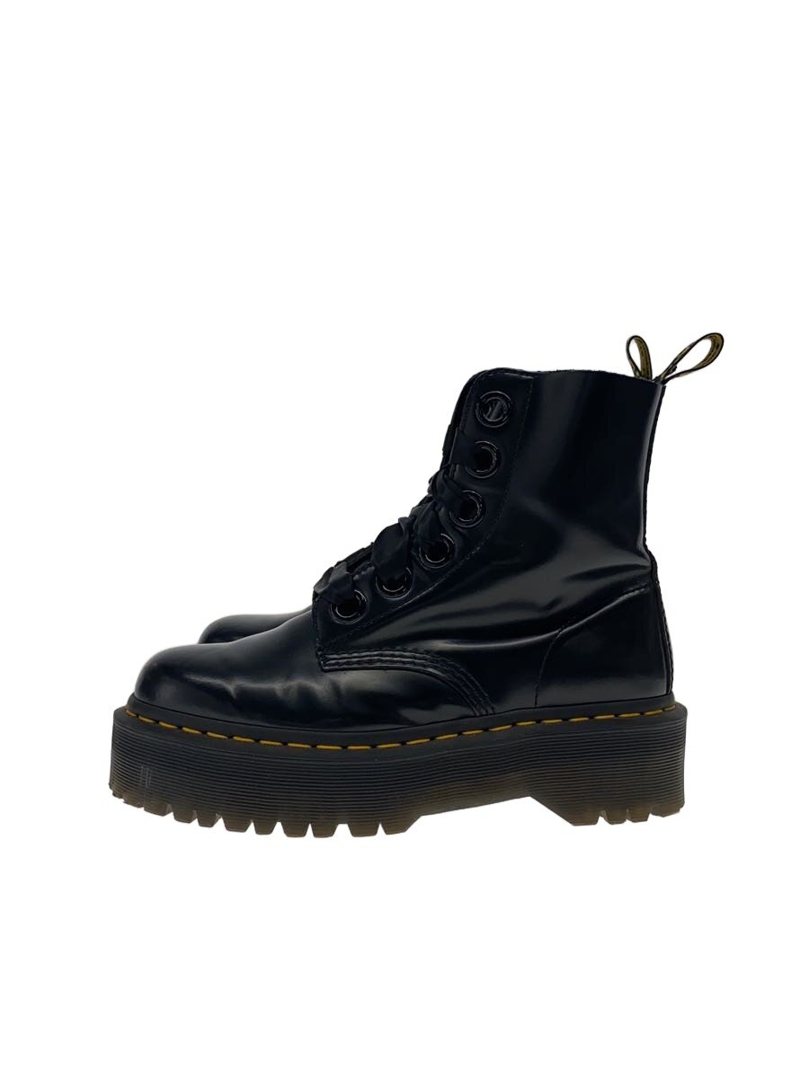 【中古】Dr.Martens◆レースアップブーツ/US8/BLK/レザー/MOLLY【シューズ】｜2ｎｄ STREET 店