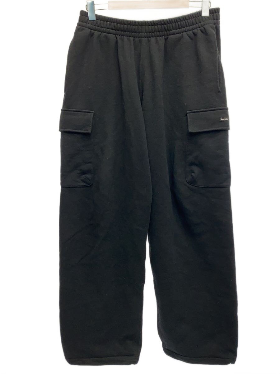 【中古】Supreme◆25FW/Small Box Cargo Sweatpant/下つ方/L/綿織物/BLK//【メンズウェア】